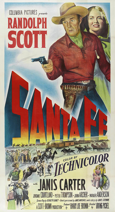 SANTA FE -1951-, directed by IRVING PICHEL. Photograph by Album