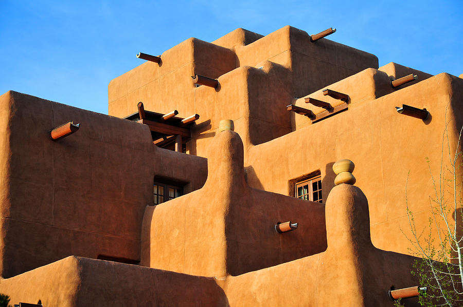 Santa Fe adobe architecture Photograph by Mitch Diamond