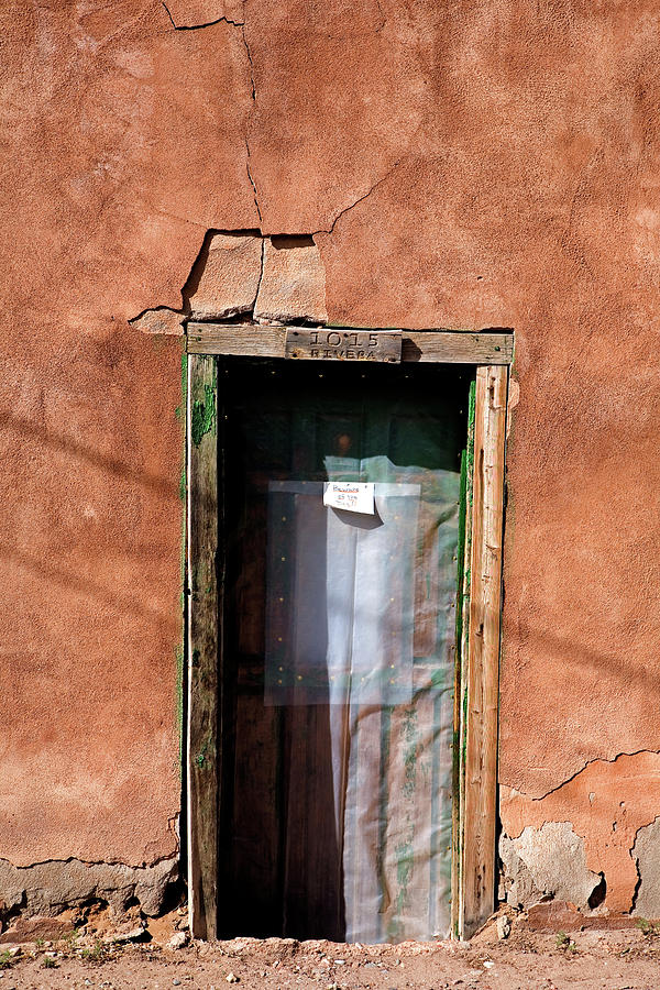 Santa Fe Door 2 Photograph by Peter Tellone