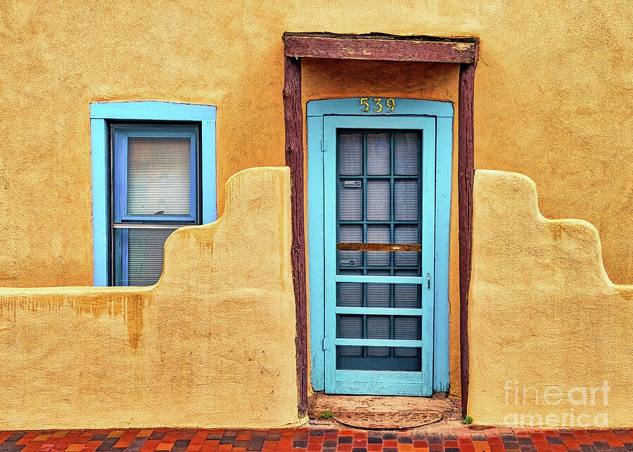 Santa Fe Door 539 Photograph by Jerry Fornarotto
