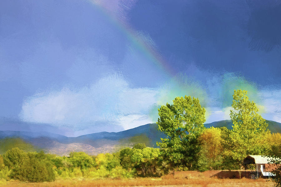 Fall Digital Art - Santa Fe Rainbow by Terry Davis