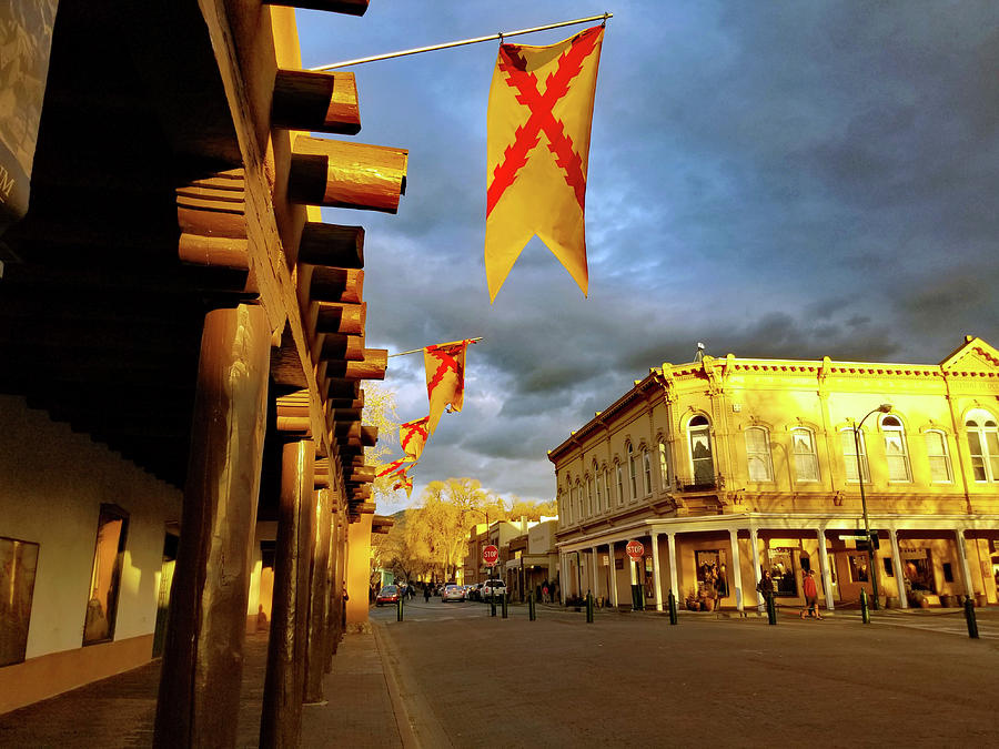 Santa Fe Town Square Photograph by Kim Bonsignore