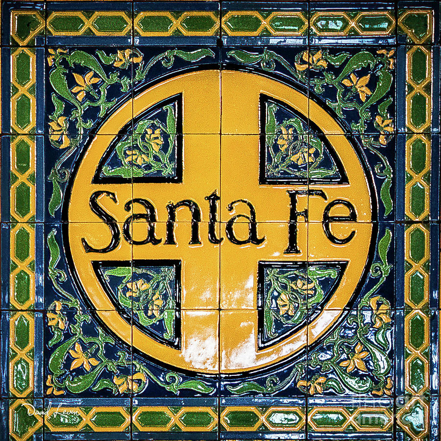 Santa Fe Train Station Emblem Photograph by David Levin