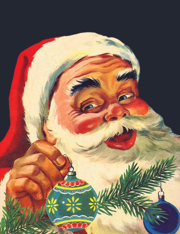 Santa Have a Christmas Ornament for You Digital Art by Long Shot