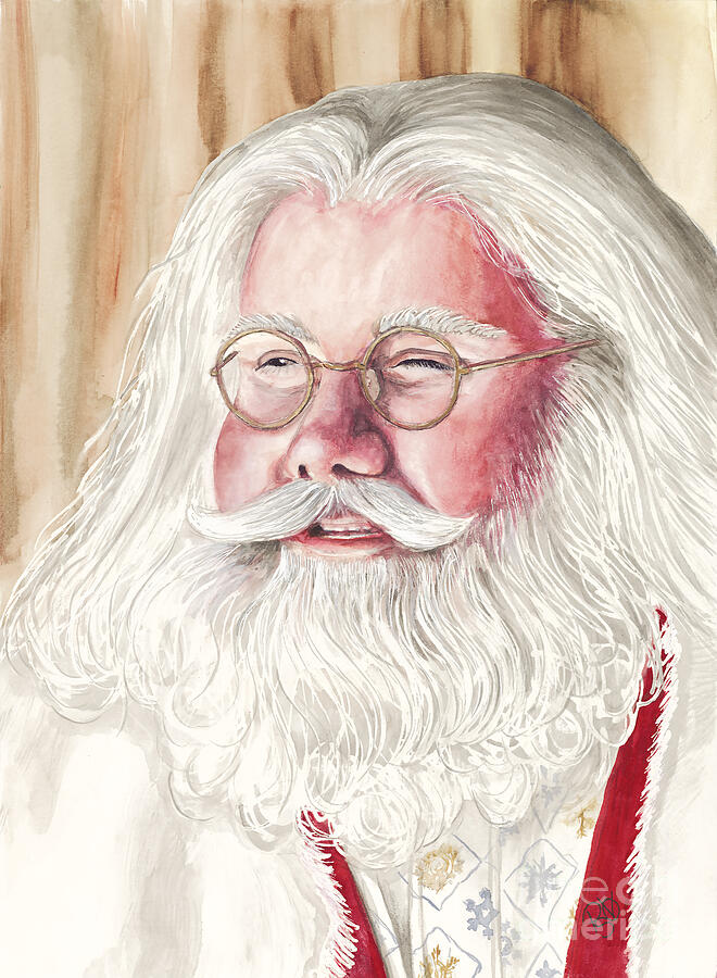 Santa Lee Andrews Painting by Patty Vicknair