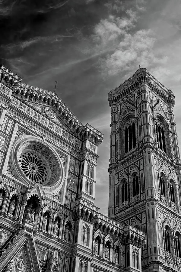 Architecture Photograph - Santa Maria del Fiore and Giottos Campanile by Steve Raley