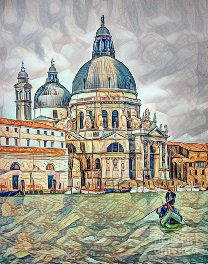 Santa Maria del Salute Venice Digital Art by Brian Tarr