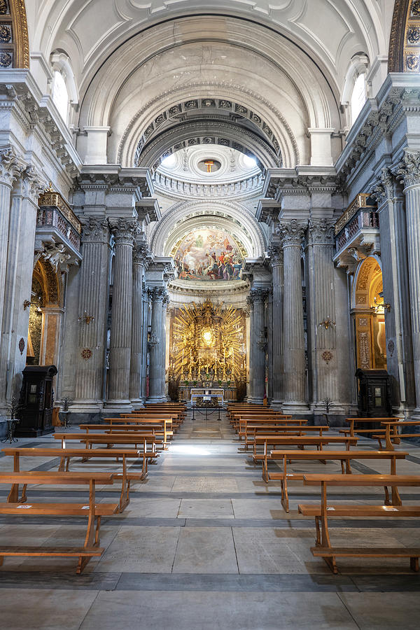 Santa Maria in Campitelli Interior in Rome Photograph by Artur Bogacki