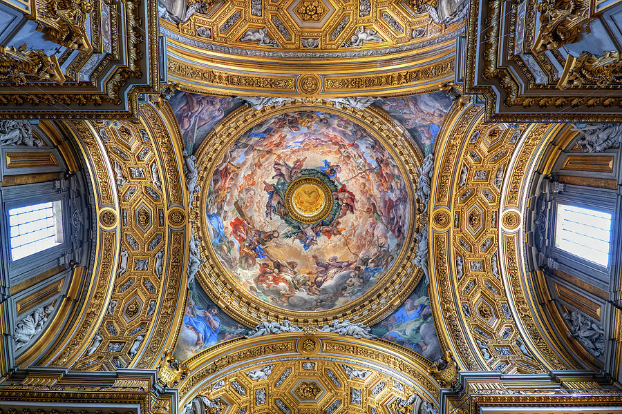 Santa Maria In Vallicella Baroque Church Interior Photograph by Artur Bogacki