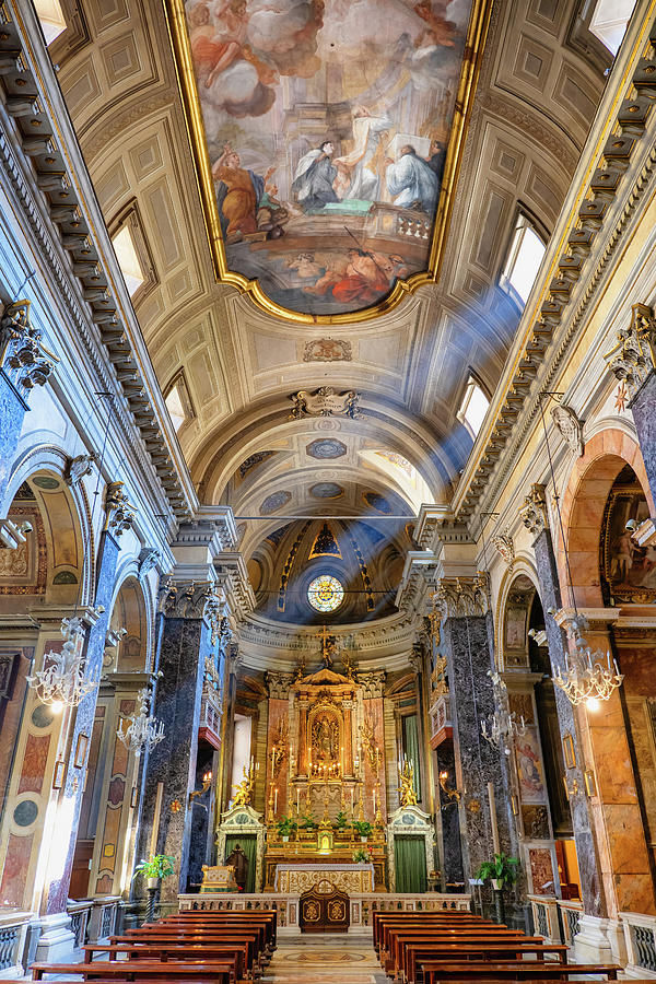 Santa Maria in Via Basilica Church In Rome Photograph by Artur Bogacki