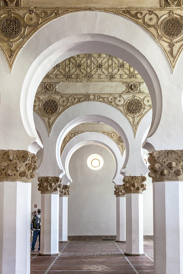 Santa Maria la Blanca Synagogue - Toledo Photograph by W Chris Fooshee