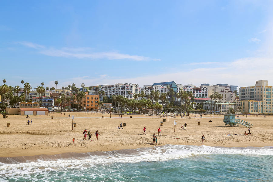 Santa Monica Beach Photograph by Alberto Zanoni