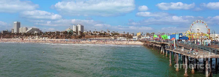 Santa Monica Pier Overlook Photograph by David Zanzinger - Fine Art America