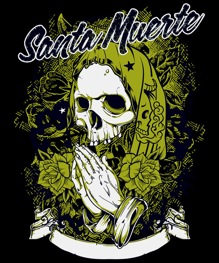 Rose Digital Art - Santa Muerte by Jacob Zelazny