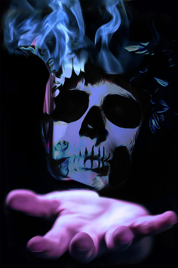 Santa Muerte Digital Art by Lisa Yount