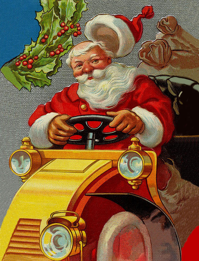 Santa Ride Digital Art by Long Shot