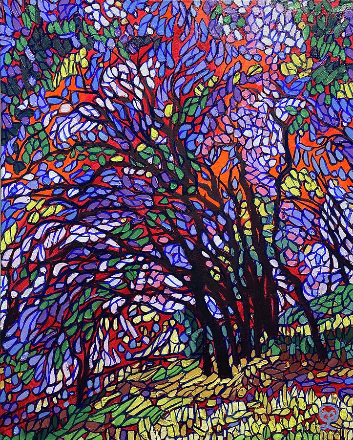 Santa Rosa Trees Painting by Therese Legere