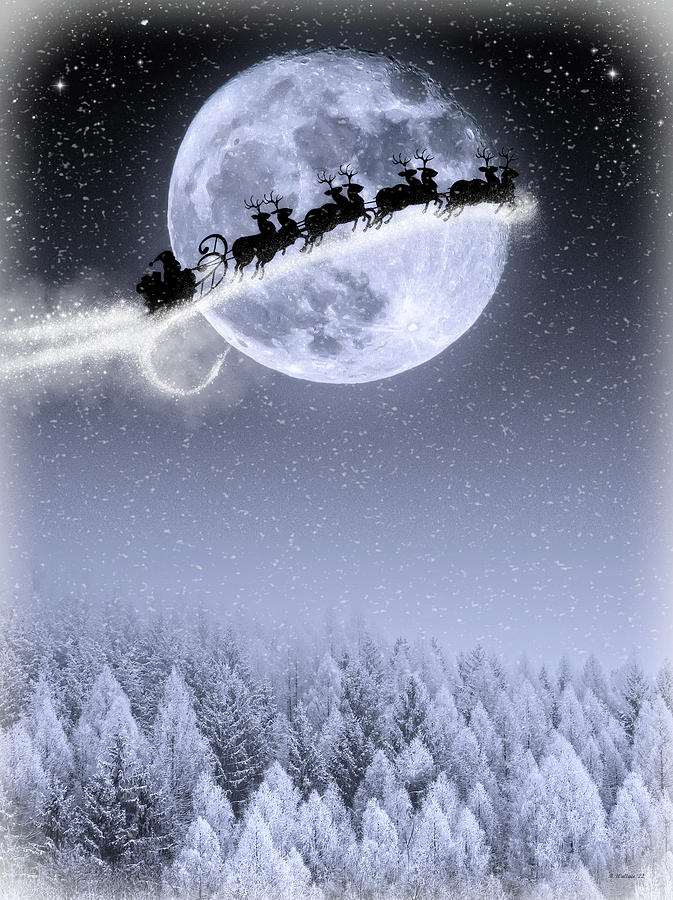 Santas Big Night Digital Art by Brian Wallace