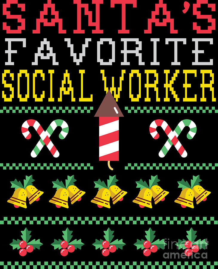 social worker christmas shirts