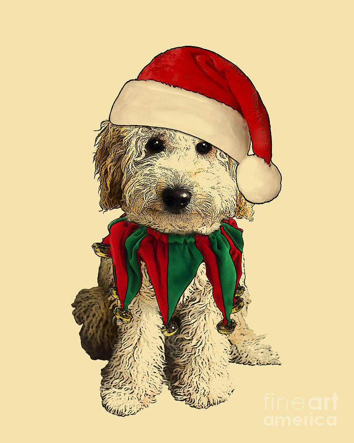 Christmas Digital Art - Santas Little Friend by Madame Memento