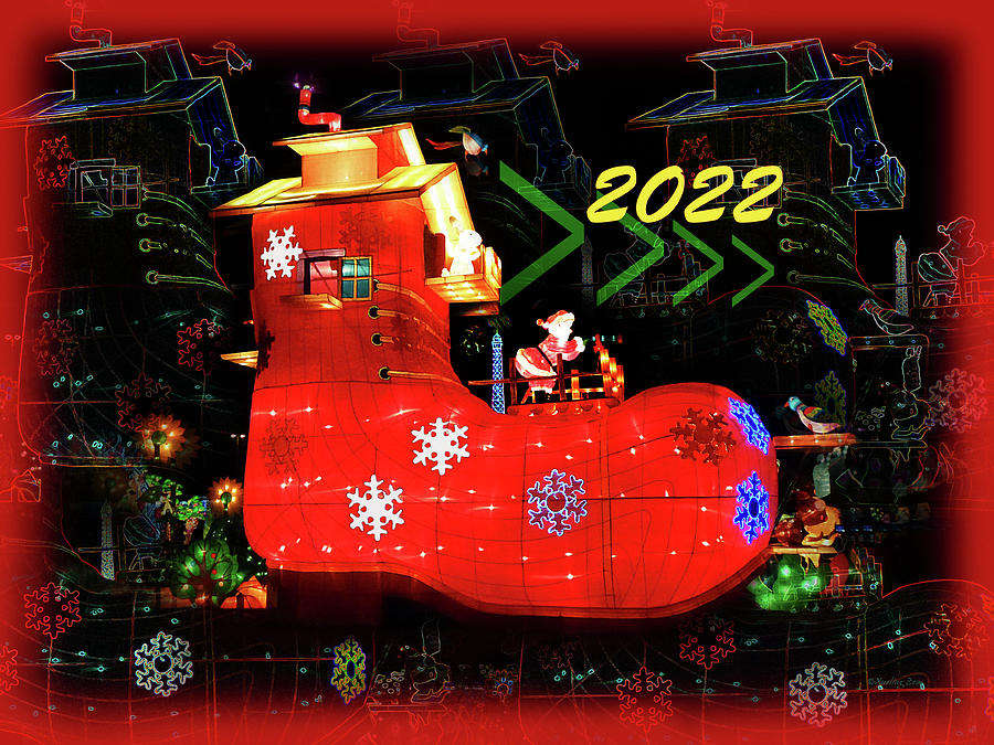 Santas Magic Stocking Digital Art by Xueling Zou