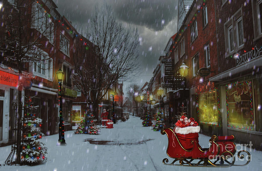 Santas Sleigh Digital Art by Jim Hatch