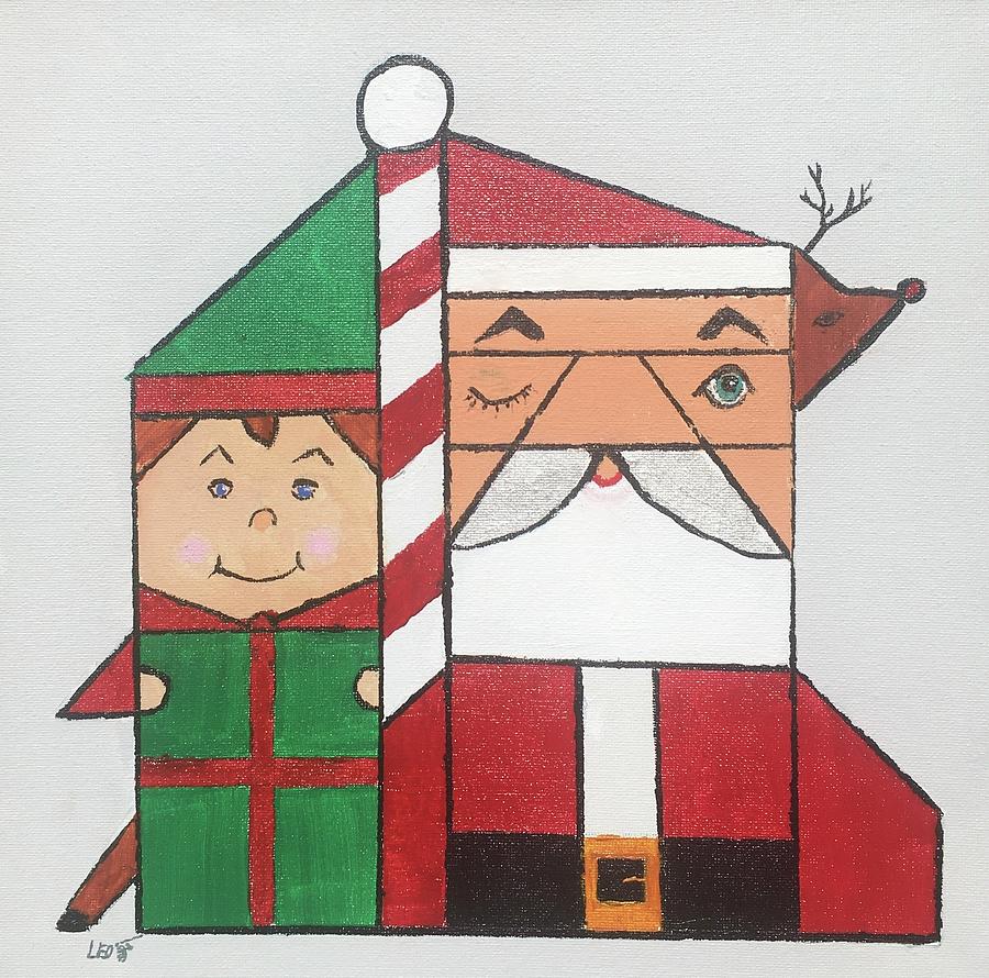 Santas Team Painting by Leo Gordon Fine Art America Santas Team Painting by Leo Gordon Fine Art America