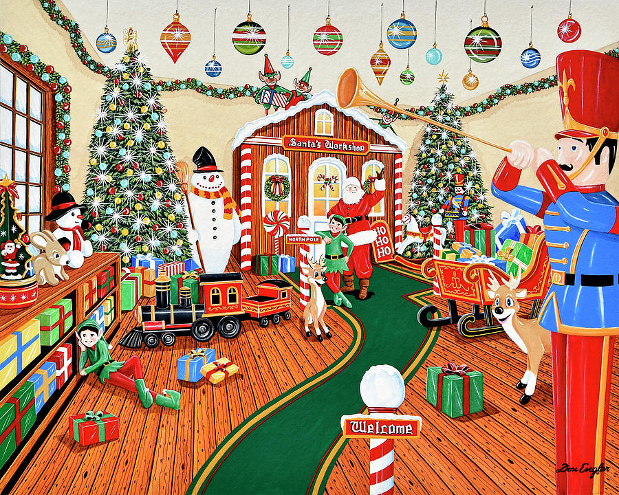 Santa's Painting by Don Engler Pixels