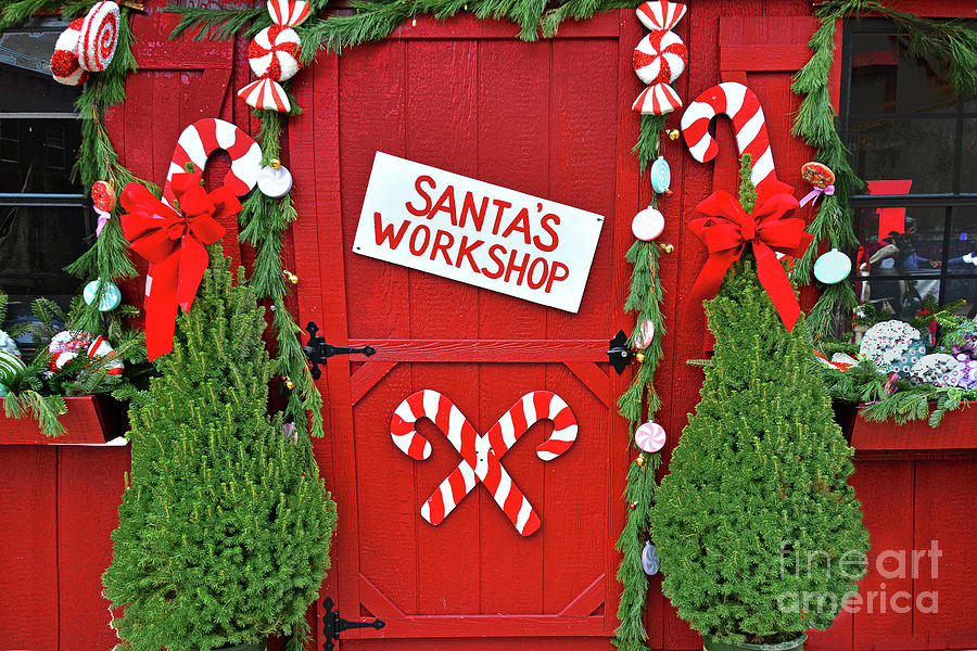 Santas Workshop Doorway Photograph