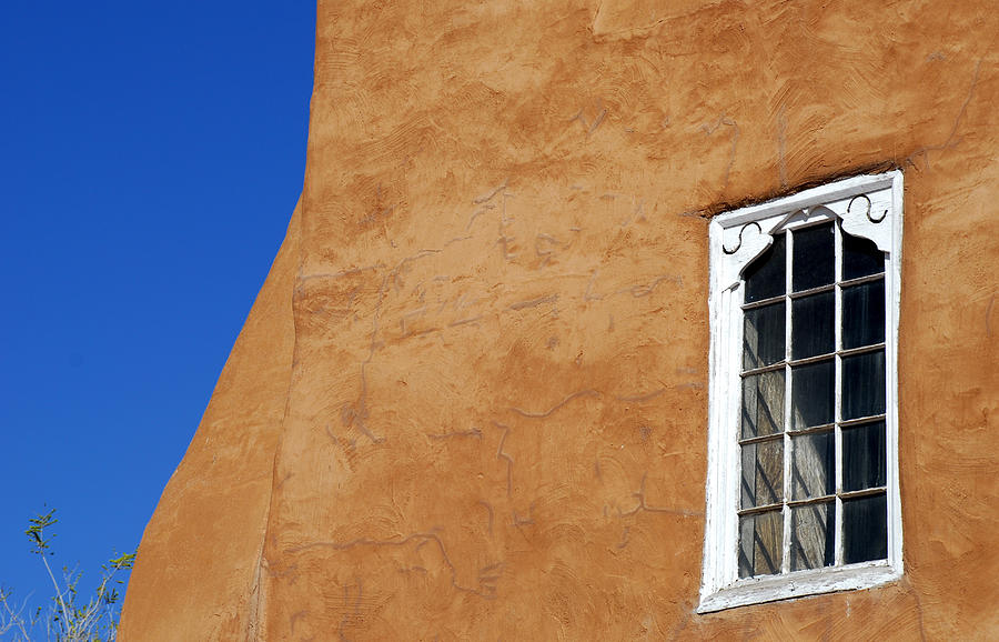 Sante Fe Mission Church, detail Photograph by John M. Chase