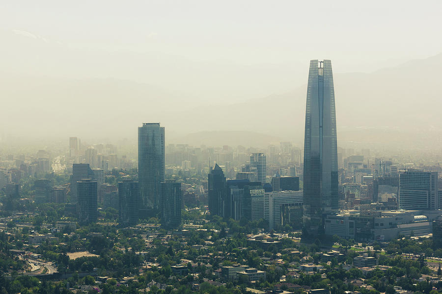 Santiago Cityscape Photograph by Josu Ozkaritz