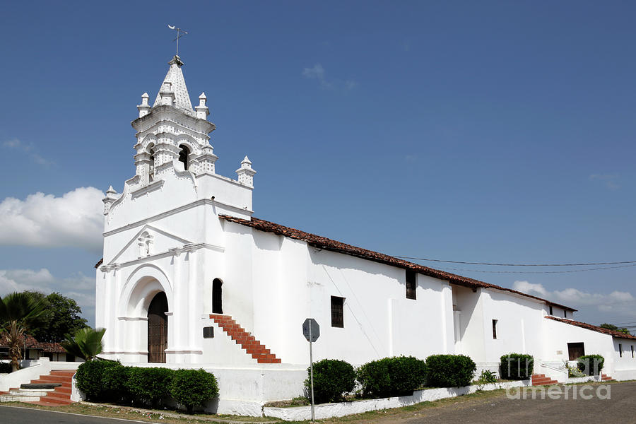 Santo Domingo church Parita Panama Photograph by James Brunker