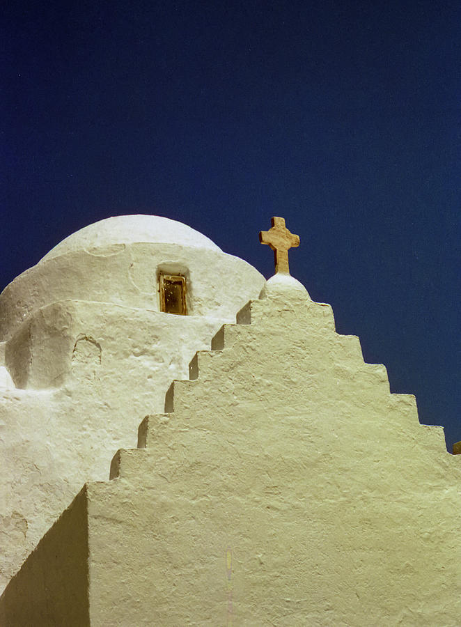 Santorini Church Dome Photograph by Matthew Bamberg
