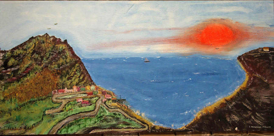 Santorini Painting by David McCready