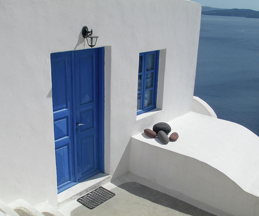 Santorini Doors Photograph by Dawn Umstot - Fine Art America