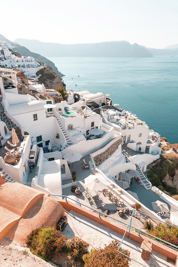 Santorini Overlook Photograph by Stig Soderblom | Fine Art America