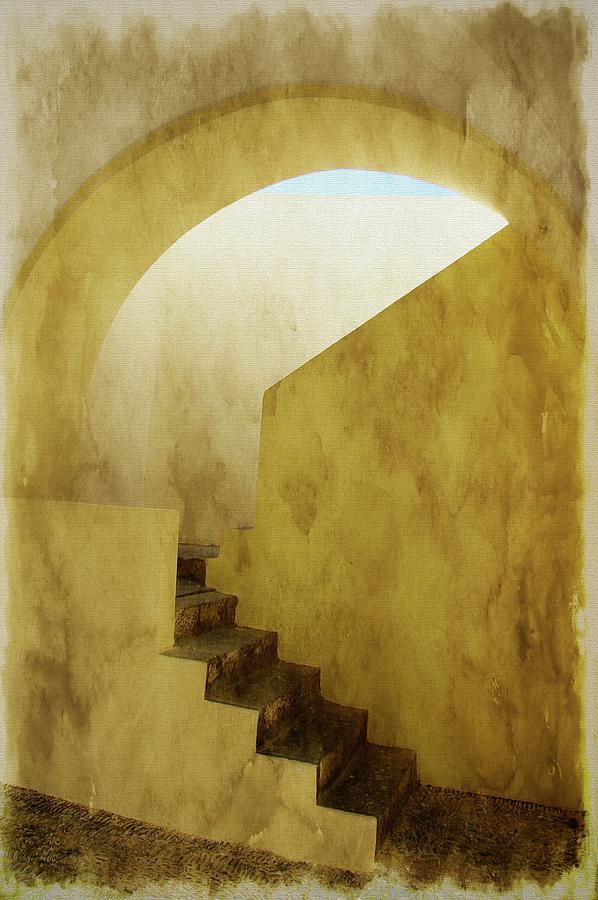 Santorini Stairs Photograph by Tom Reynen
