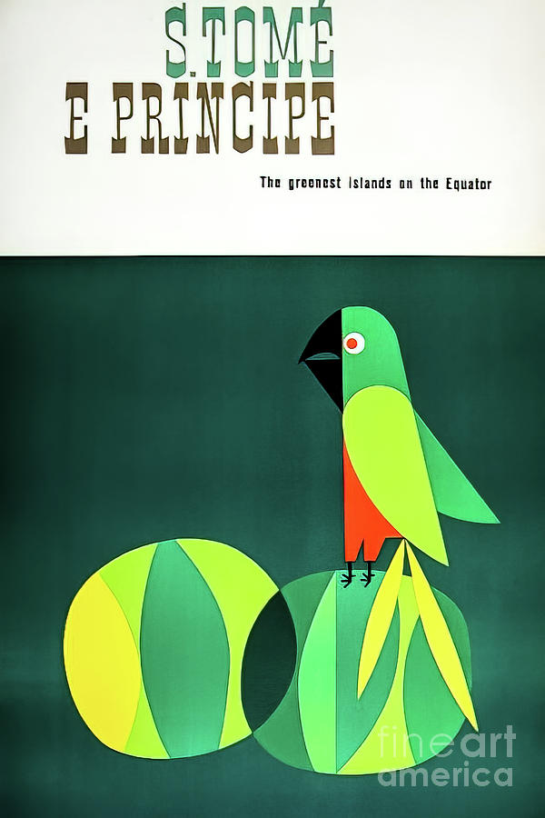 Sao Tome and Principe Travel Poster 1960 Drawing by M G Whittingham