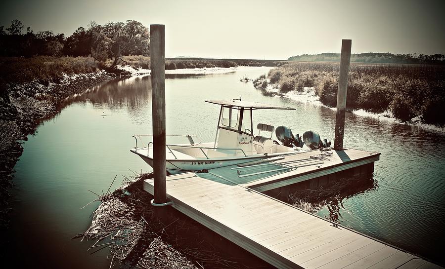 Sapelo Island boat Photograph by Jennifer Klask - Fine Art America