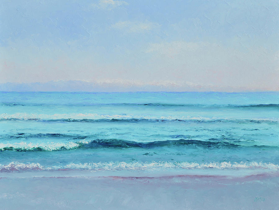 Sapphire Ocean Painting by Jan Matson