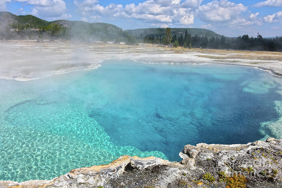 Sapphire Pool in Yellowstone National Park Photograph by Catherine Sherman