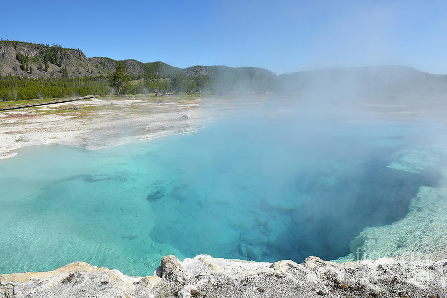 Sapphire Pool Yellowstone Photograph by Steve Cukrov