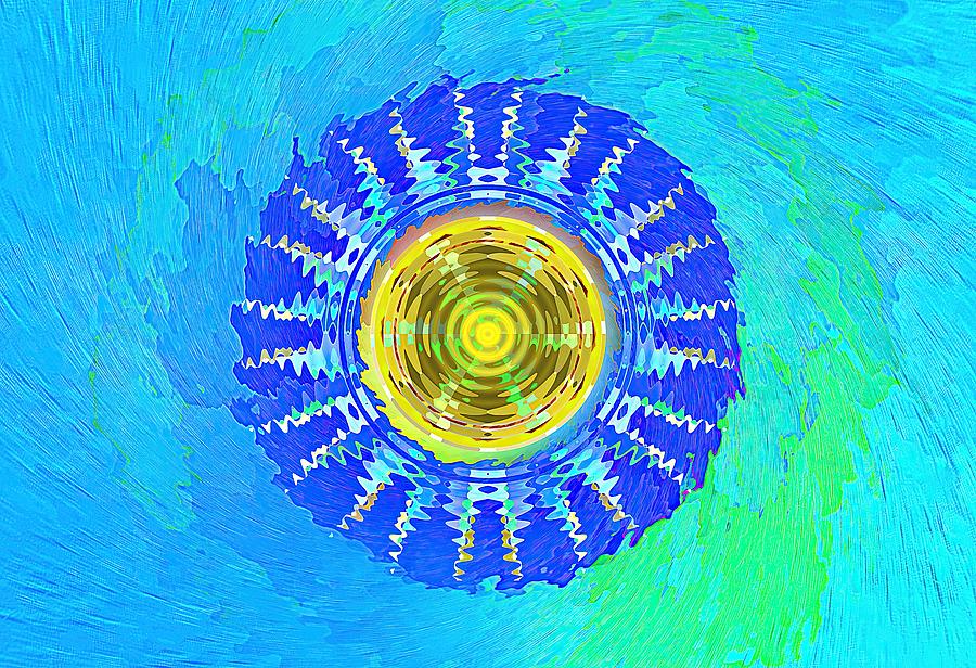 Sapphire Swirl Digital Art by David Manlove