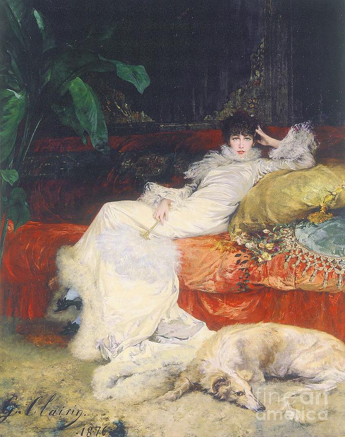 Sarah Bernhardt  Painting by Thea Recuerdo