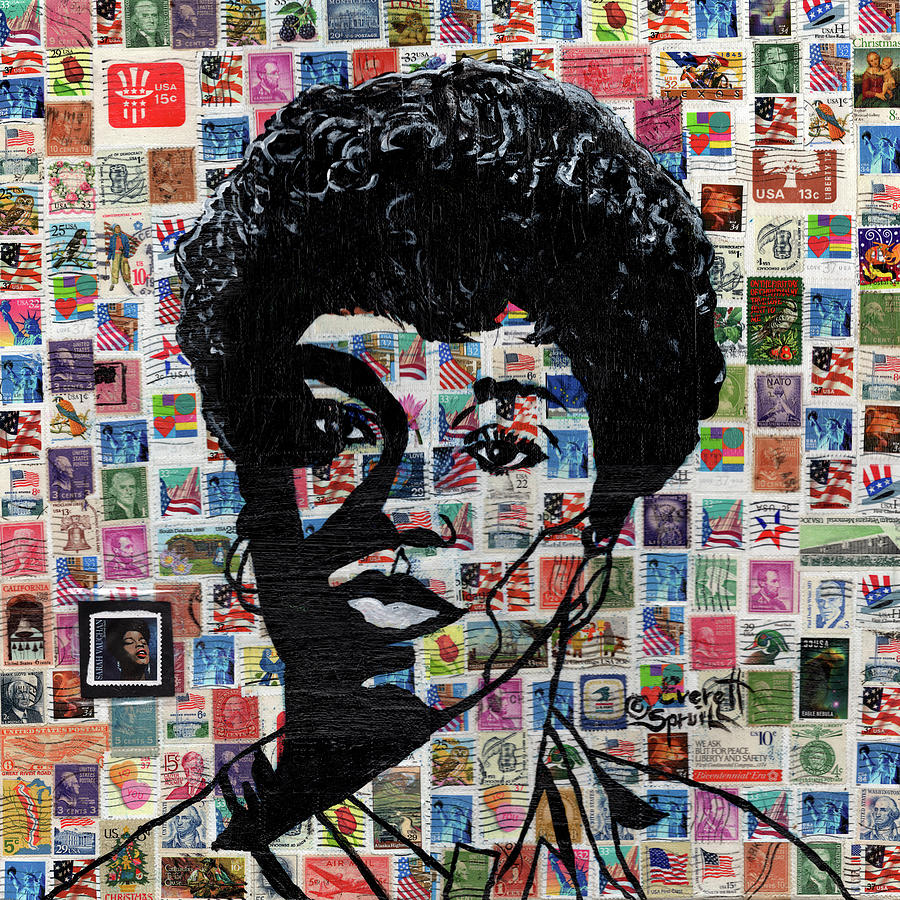 Sarah Vaughan Mixed Media by Everett Spruill - Fine Art America