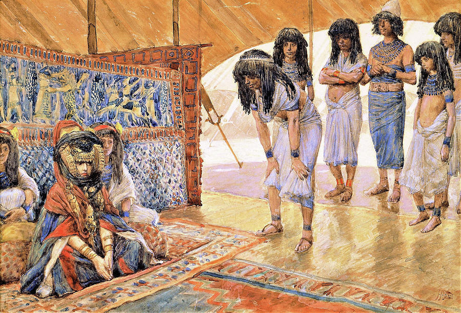 Sarai Is Taken to Pharaoh s Palace Digital Remastered Edition by James Tissot