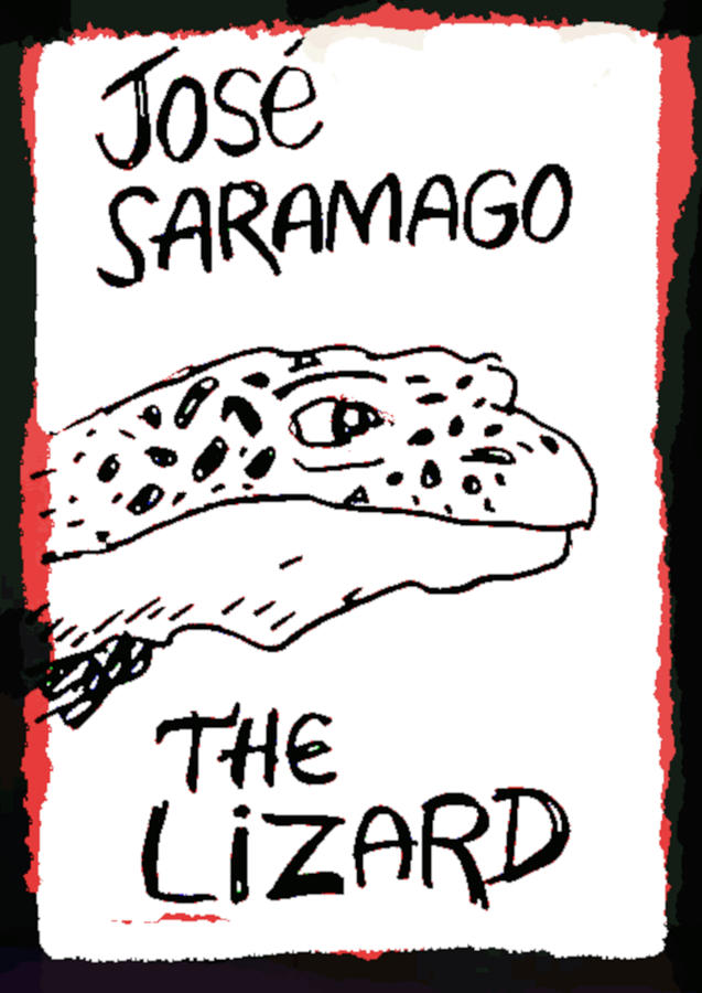 Saramago The Lizard Poster Drawing