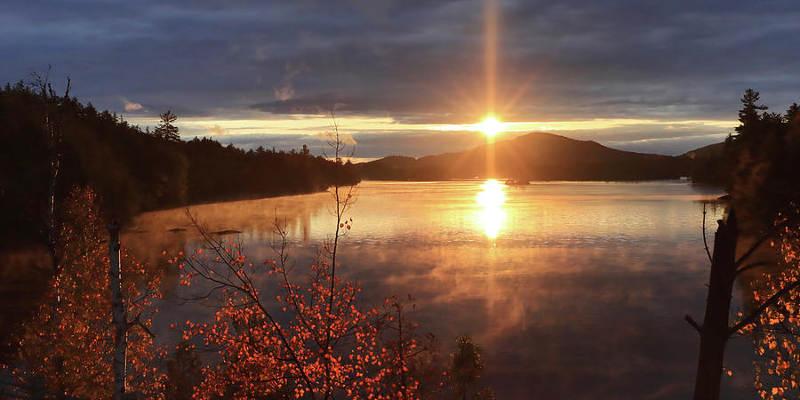 Saranac Lake Sunset Photograph by Lori Deiter