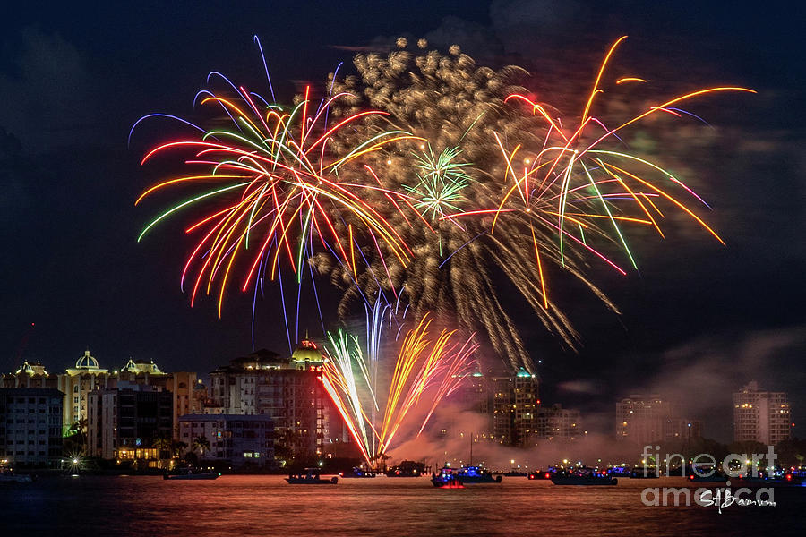 Sarasota Fireworks 2 Photograph by Steve Barnum Fine Art America
