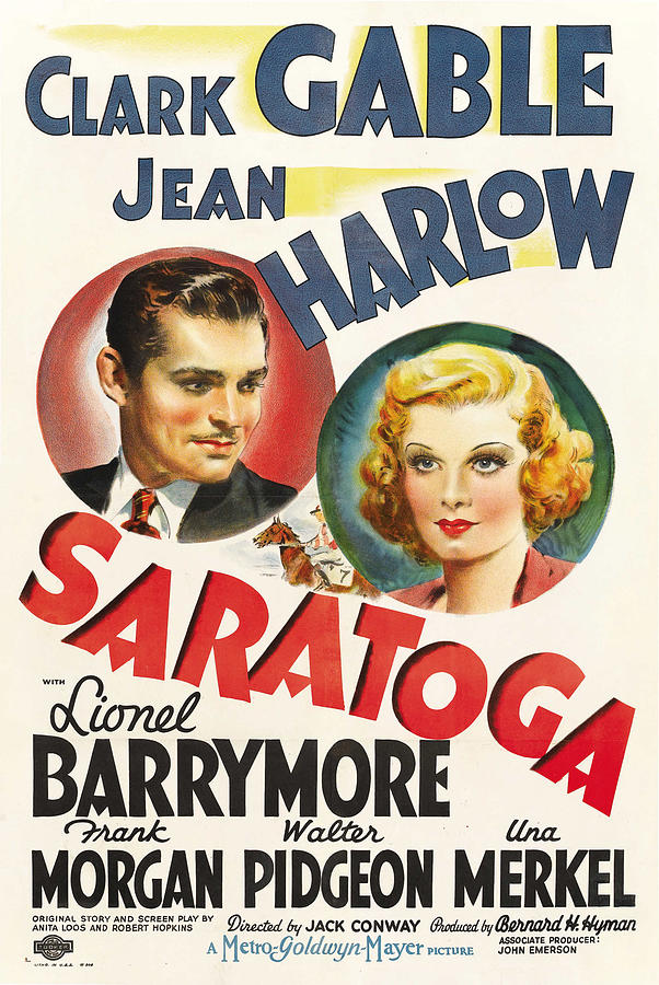 Saratoga - 1937 Digital Art by Original Movie Poster Saratoga - 1937 Digital Art by Original Movie Poster